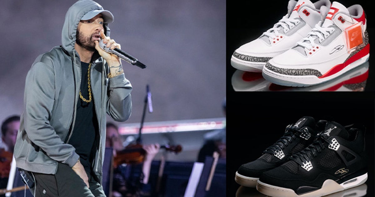 Eminem auctioning off autographed sneakers to benefit youth foundation