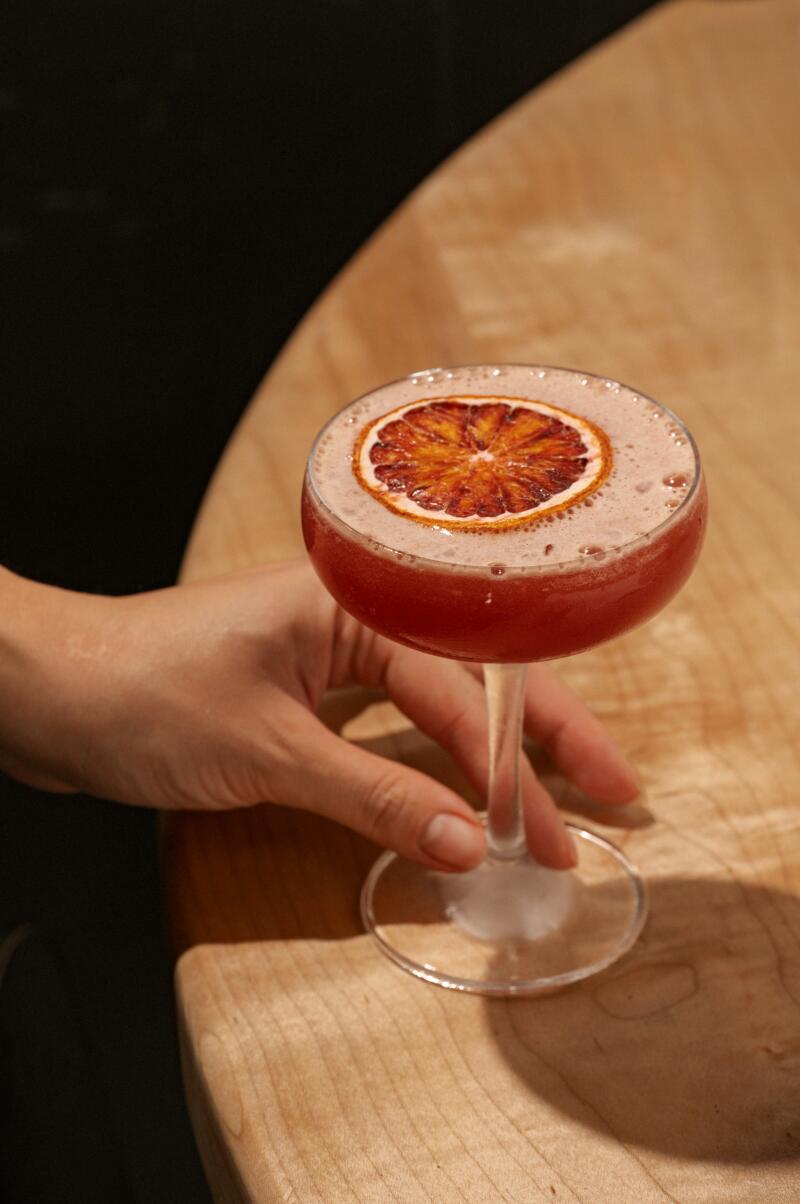 A Cosmo cocktail at Sqirl in Los Angeles.