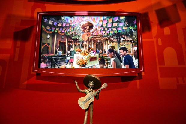 A newly release rendering for the upcoming Coco-themed ride at California Adventure at the Imagineering: Horizons pavilion during the D23 Disney fan expo on Friday, August 14, 2026, in Anaheim. (Photo by Jeff Gritchen, Orange County Register/SCNG)