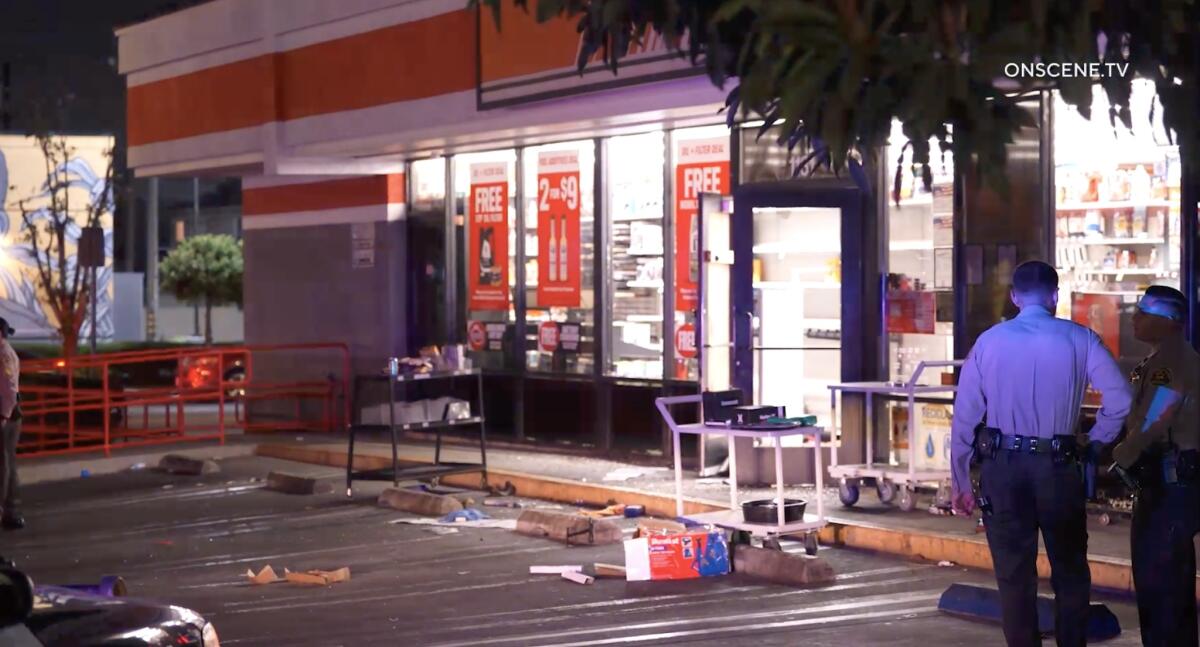 An AutoZone on Atlantic Boulevard was ransacked during street takeovers on two consecutive nights.