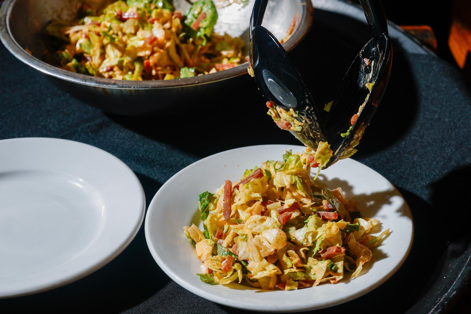 The house salad at Damon's Tiki Steak House in Glendale.