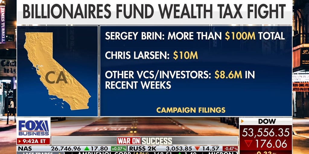 California billionaires gearing up to fight state's wealth tax proposal with $40M donation