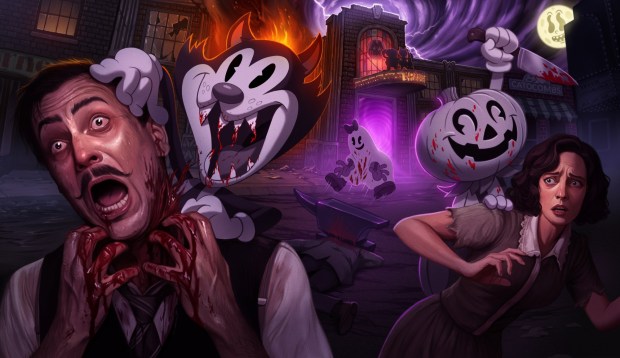Concept art of the Inked haunted maze during Knott's Scary Farm at Knott's Berry Farm. (Courtesy of Knott's)