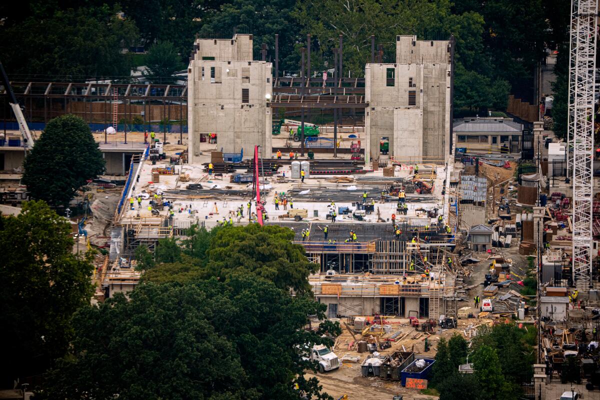 Construction continues on the White House East Wing ballroom
