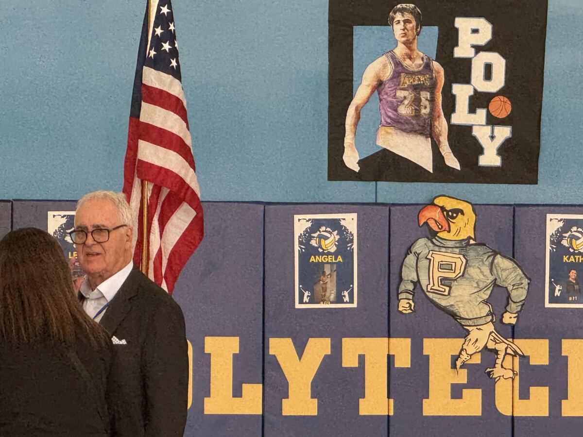 Hall of Fame basketball player Gail Goodrich returns to Sun Valley Poly High for a ceremony to name the gym after him.