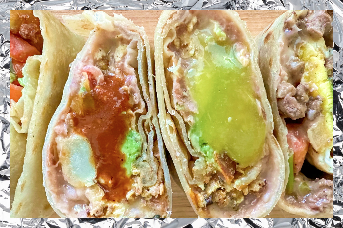 Breakfast burritos from La Azteca Tortilleria