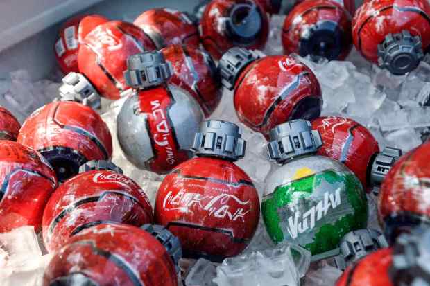 Coca-Cola products that resemble Star Wars thermal detonators are available throughout at Star Wars: Galaxy's Edge inside Disneyland in Anaheim, CA, on Monday, June 3, 2019. (Photo by Jeff Gritchen, Orange County Register/SCNG)