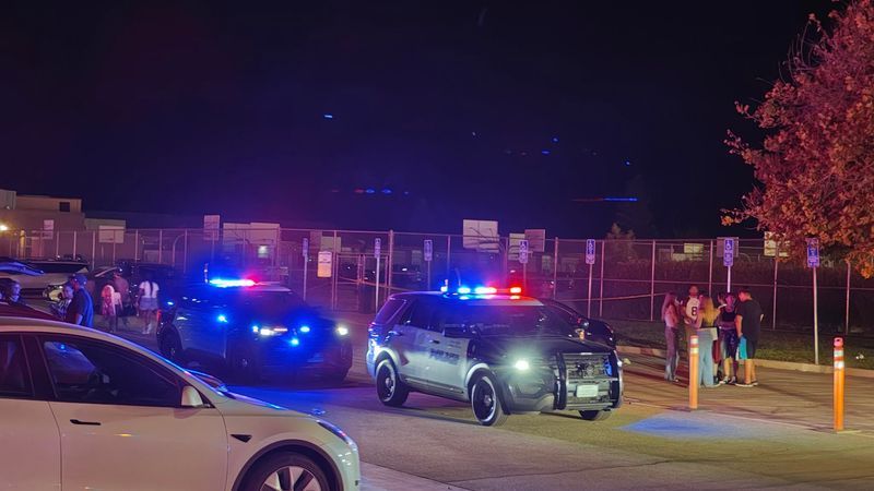 Bakersfield police confirm a 17-year-old boy died after a shooting happened during Independence High School's football game on Friday, August 21, in Bakersfield, CA. PHOTO: KBAK/KBFX