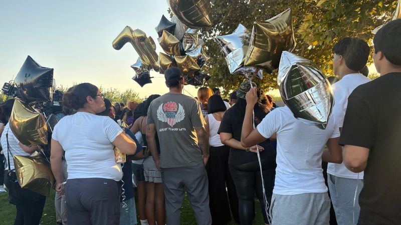 Family and friends held a vigil at Independence High School following Friday’s shooting. The victim, 17-year-old Levi Brown, was remembered and honored by loved ones during the vigil. KBAK/KBFX.