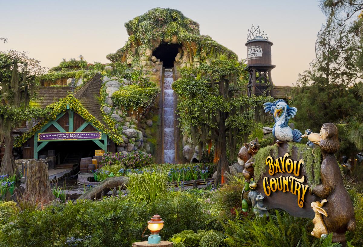 Tiana’s Bayou Adventure in Bayou Country features a 50-foot drop. Disneyland is warning guests to not stand on the ride.