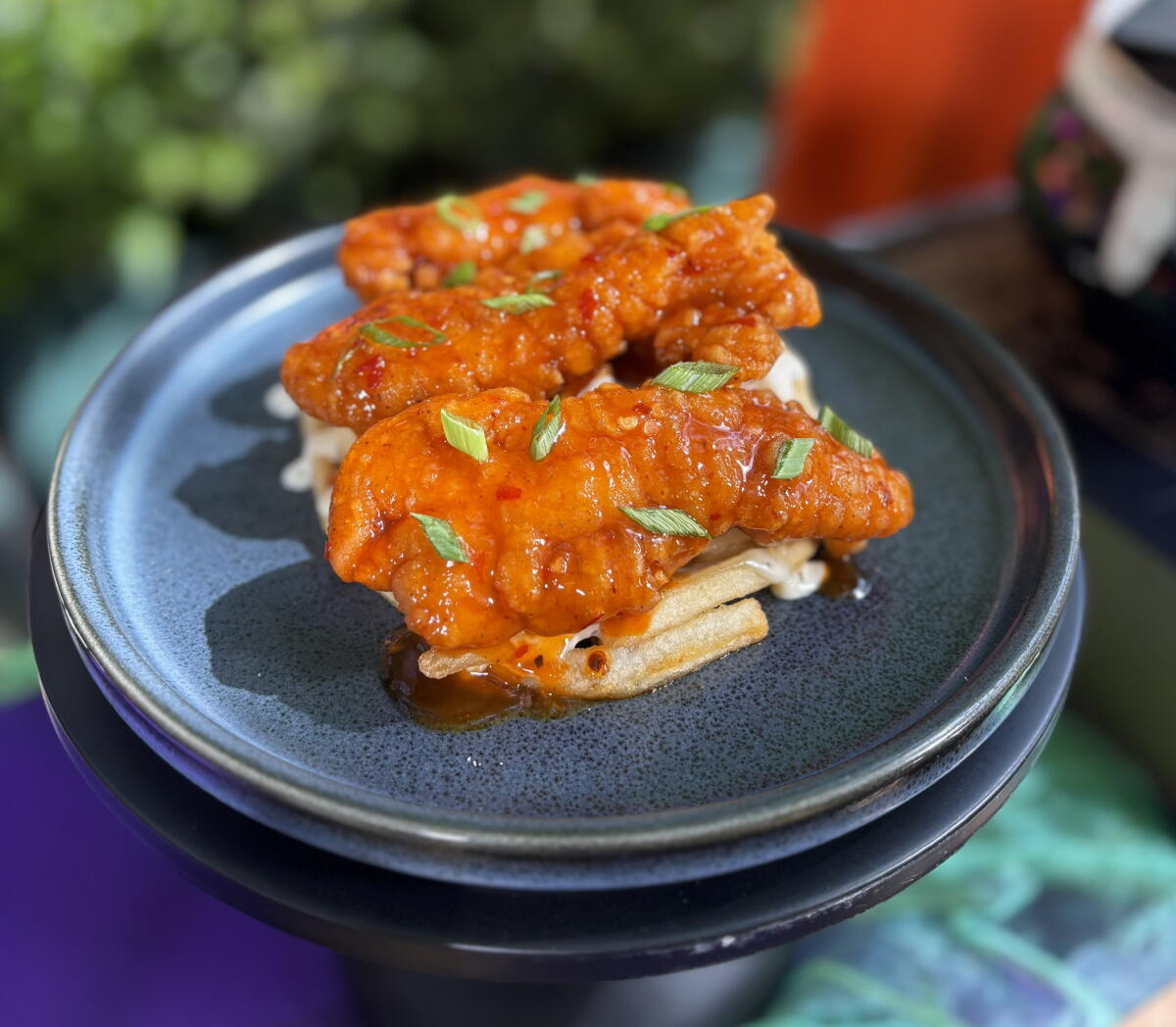 Mango-habanero chicken strips at Flo’s V8 Cafe are part of the limited-time eats
