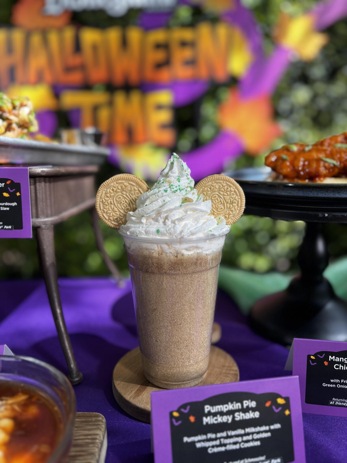 A pumpkin pie Mickey shake is one of the seasonal fall treats available at the Disneyland Resort.