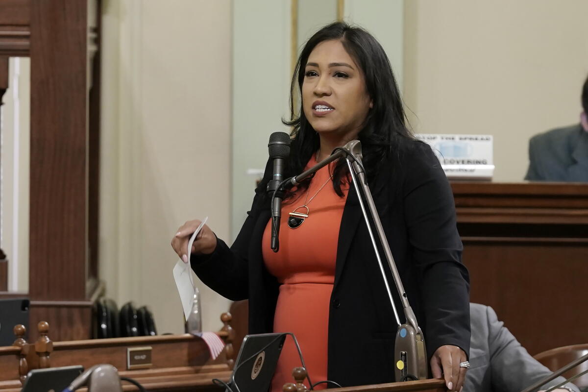 Suzette Martinez Valladares, then a Republican assembly member and now a state senator, is pictured in 2022.