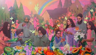 Punjab-inspired imagery from Rupinder Kaloti The Gathering exhibition