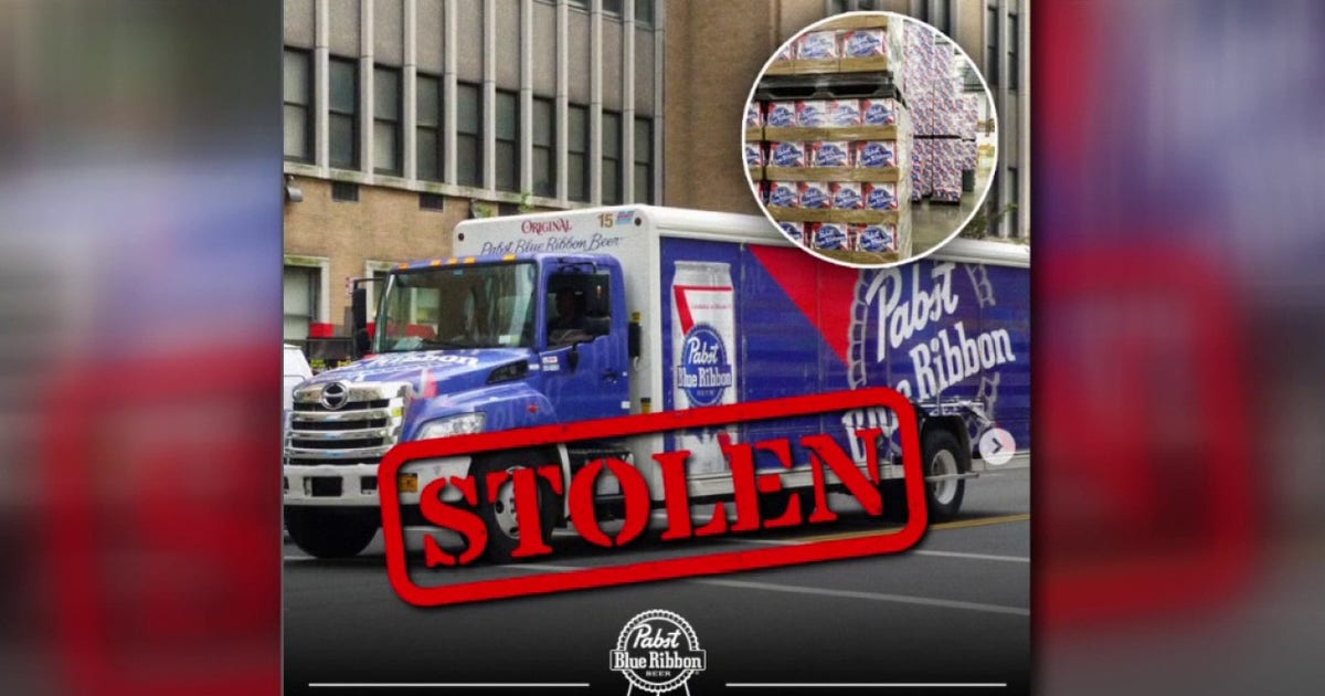 Massive Pabst Blue Ribbon heist in California; brewery issues ultimatum