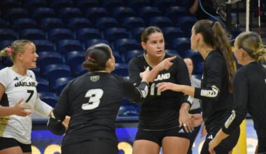 Oakland Drops Pair of Saturday Matches
