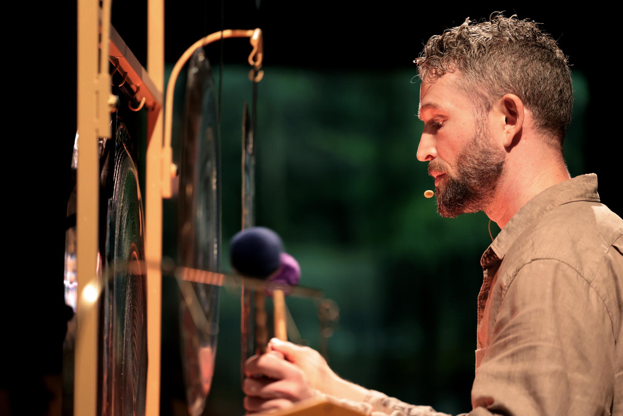 Avery Whitmore created a sound bath experience inspired by the unique museum space.