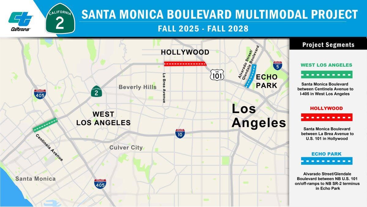 LA Roadwork: I-405, SR-2, PCH Closures Before Labor Day
