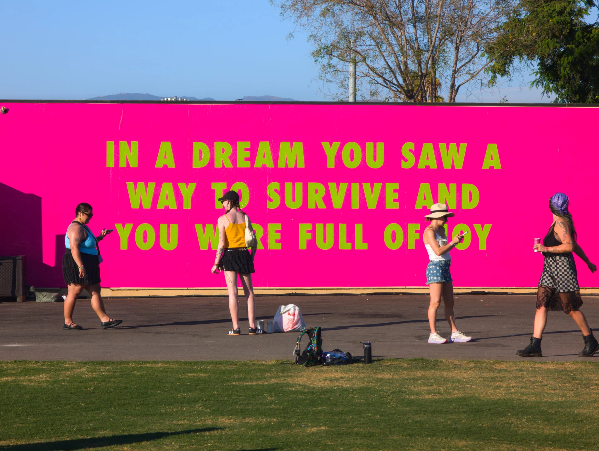Jenny Holzer’s ‘In a Dream…” at Daisy Chain Fields