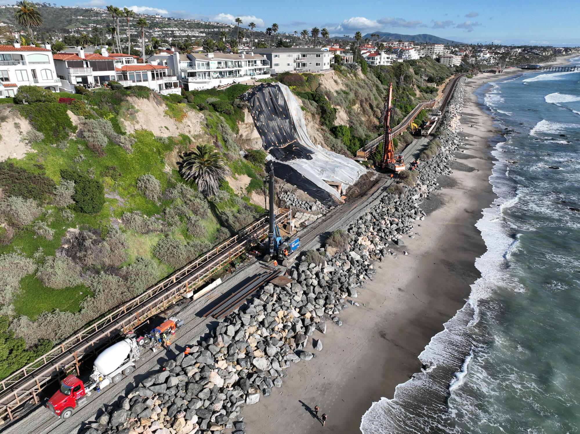 Eroding cliffside