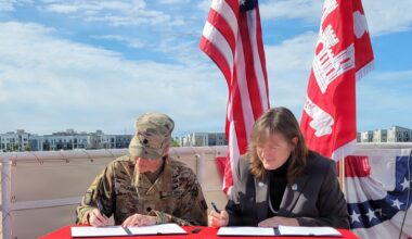 SACE, Port of Oakland officials sign milestone design agreement aboard USS Potomac