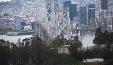 A view of the new San Francisco-Oakland Bay Bridge East Span.