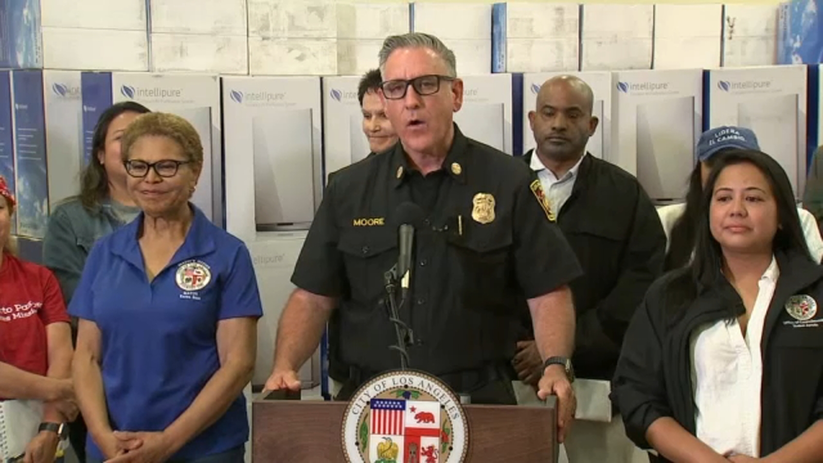 Chief says goal is to extinguish Boyle Heights warehouse fire by midweek