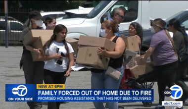 Lineage fire: East LA family camps near beach to escape stench from warehouse destroyed in fire in Boyle Heights