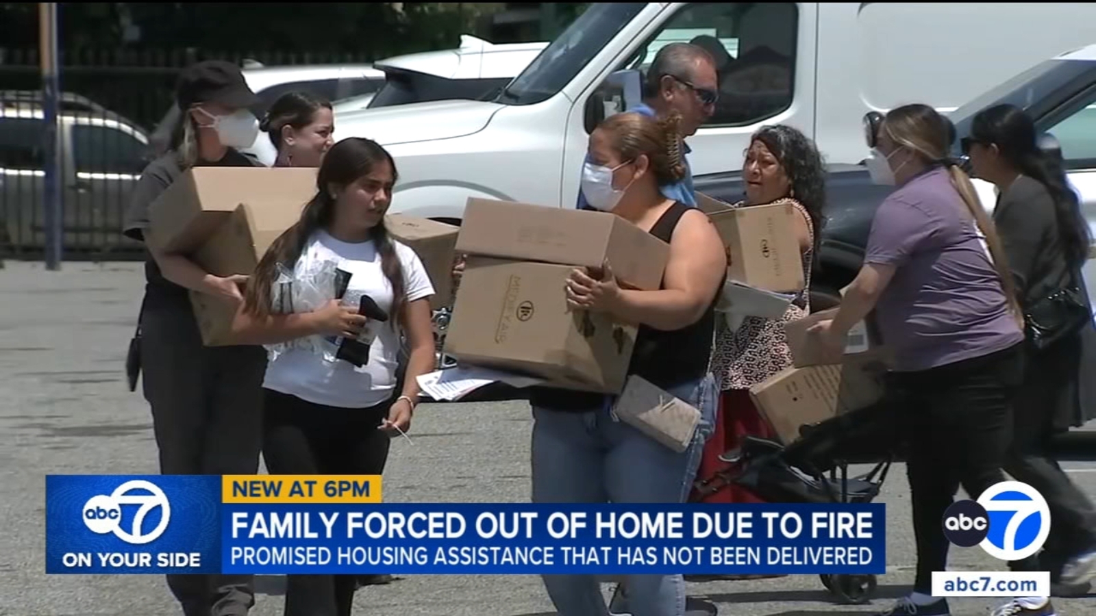 Lineage fire: East LA family camps near beach to escape stench from warehouse destroyed in fire in Boyle Heights