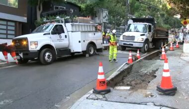 Wonderland Avenue flooding: 2nd water main break hits Hollywood Hills street, impacting service for hundreds of customers