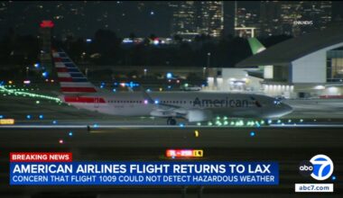 American Airlines flight returns to LAX for emergency landing