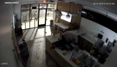 Suspect seen on camera breaking into Fresno boba tea shop