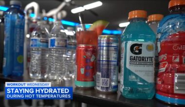 Workout Wednesday: Staying hydrated during hot temperatures