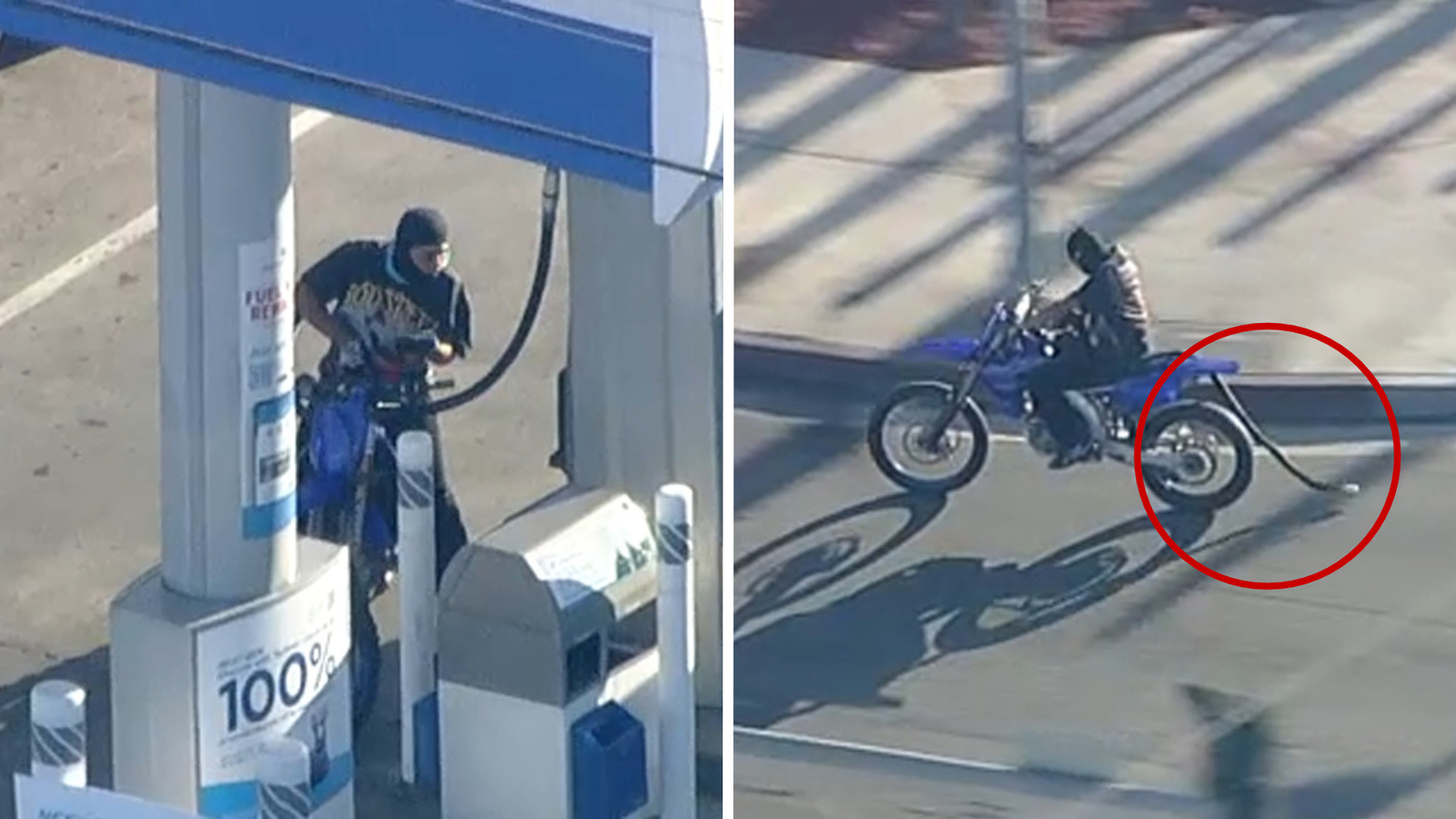 Chase: Wild LA dirt bike pursuit ends after suspect cuts through parks, tries to refuel