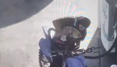 LA chase: Dirt bike rider arrested on his 19th birthday after stopping for gas mid-pursuit