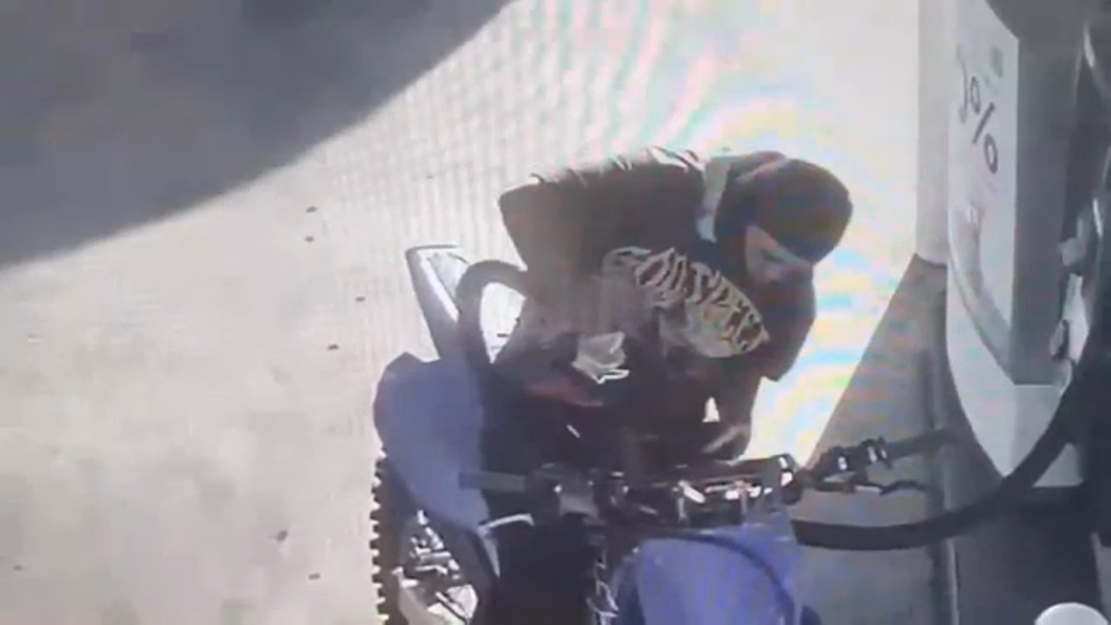 LA chase: Dirt bike rider arrested on his 19th birthday after stopping for gas mid-pursuit
