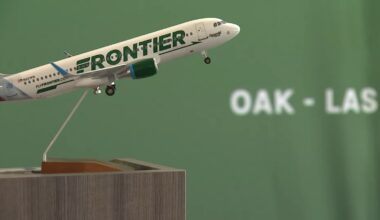 Frontier Airlines returns to Oakland San Francisco Bay Airport with flights to Las Vegas