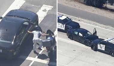 Wild chase ends when wrong-way driver crashes head-on into CHP cruiser on 405 Freeway
