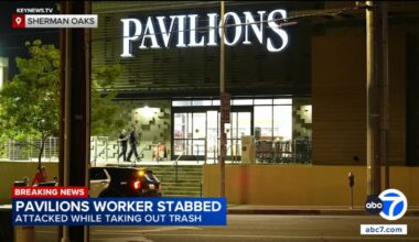 Sherman Oaks Pavilions worker stabbed while taking out trash, police say