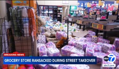 South Los Angeles Superior Grocers store ransacked during illegal street takeover