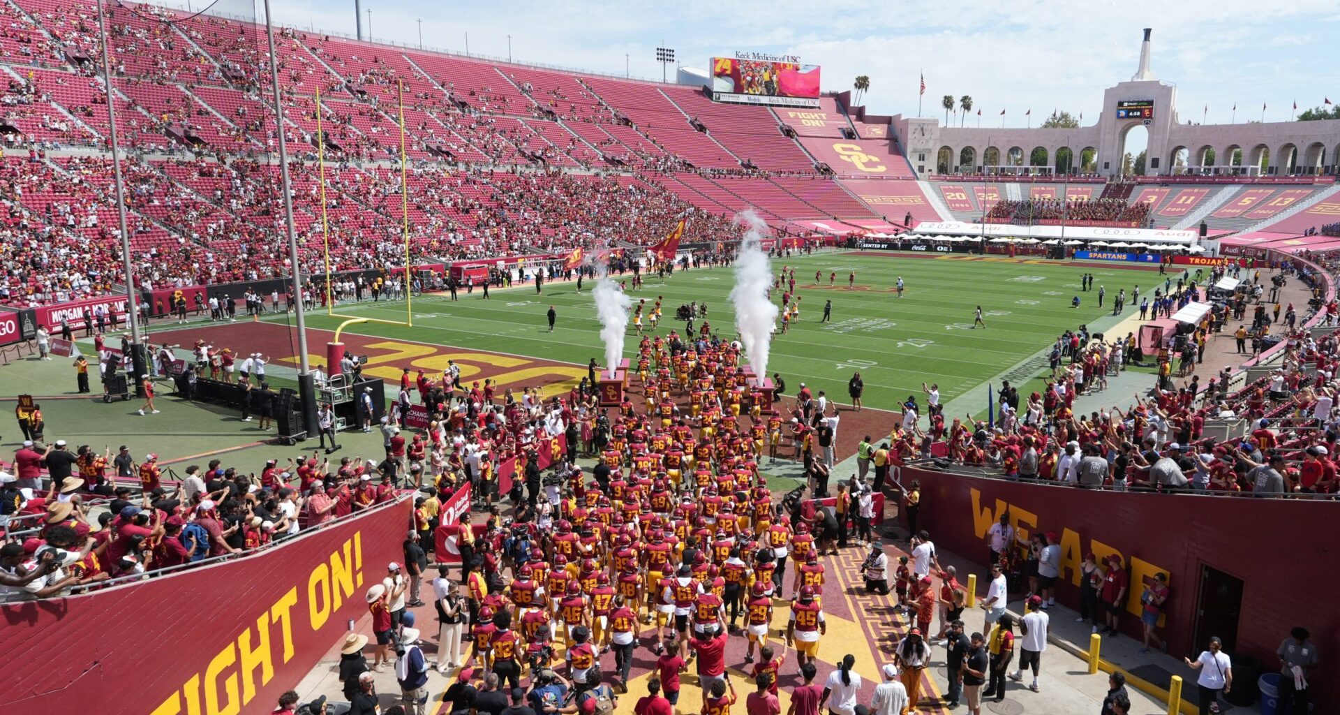 USC issues statement on poor home opener attendance after images of empty LA Coliseum go viral