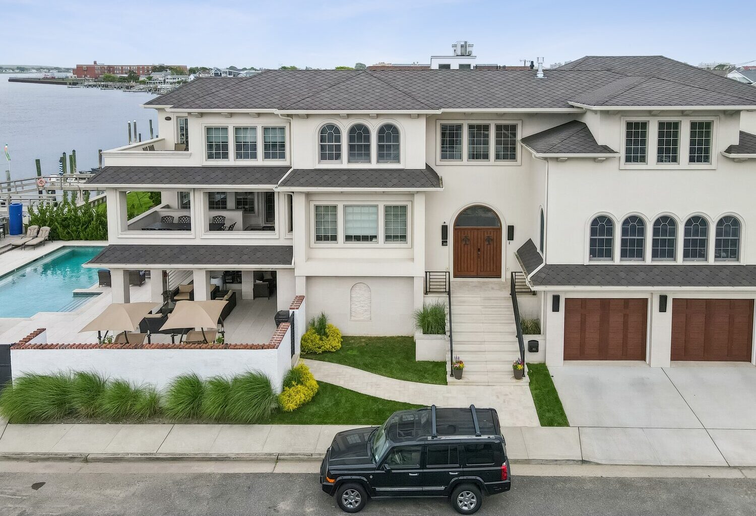 This bayfront property at 853 W. Park Avenue in Long Beach is listed by Thomas Tripodi for $5,998,863.