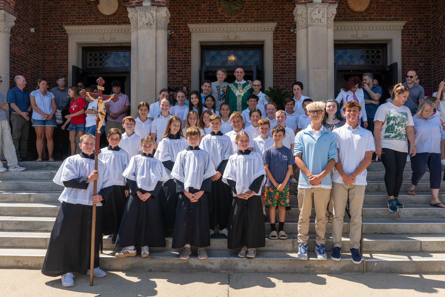 Parishioners at Beach Catholic said goodbye to Steven McClernon on June 23. He began at Our Lady of Peace in Lynbrook the following week.