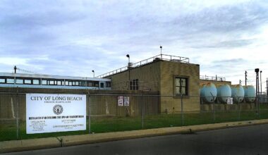 The former water treatment plant, at National Boulevard and Pine Street, is one of six city-owned properties affected by the bayfront development plans.