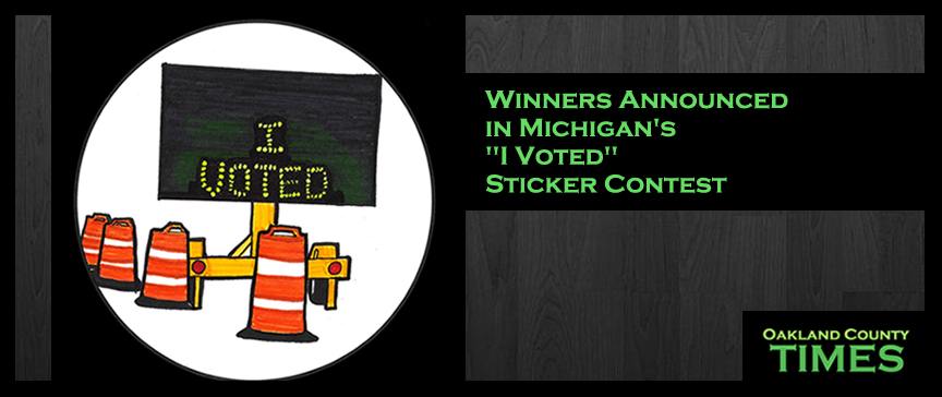 Winners Announced in Michigan's "I Voted" Sticker Contest