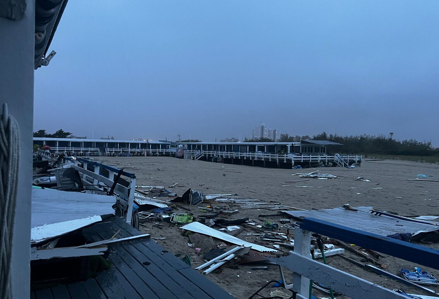 Sun and Surf Beach Club in Atlantic Beach was damaged by a tornado on Aug. 20 and will be temporarily closed until further notce.