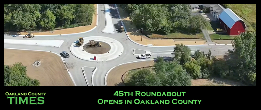 45th Roundabout Opens in Oakland County