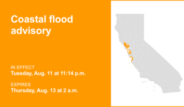 Coastal flood advisory issued for Northern California until 2 a.m. Thursday