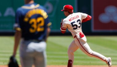 TST Images: Angels defeat Brewers, 3-0, at Angel Stadium