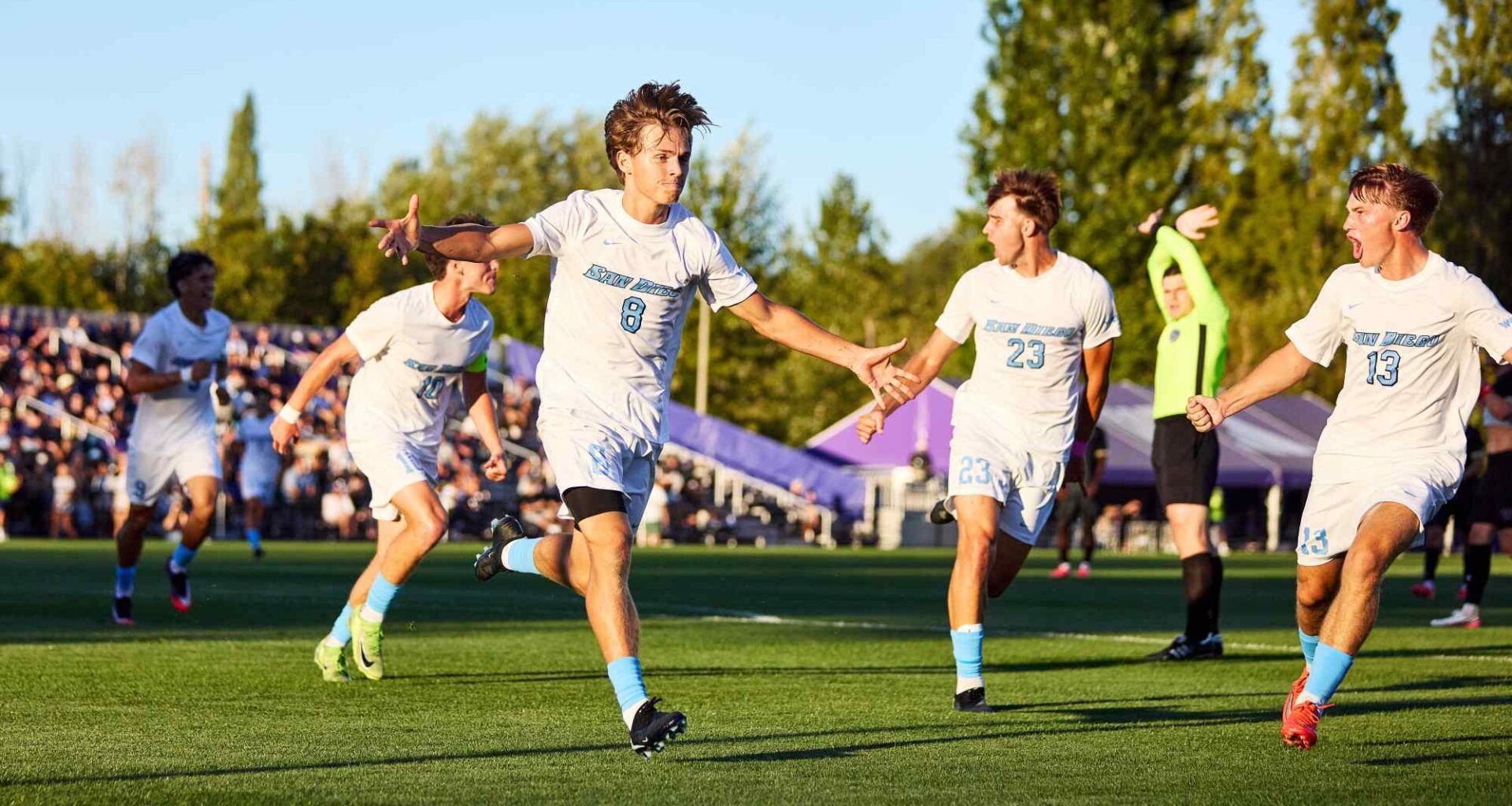 USD opens men's soccer season with upset of No. 1-ranked Washington in Seattle